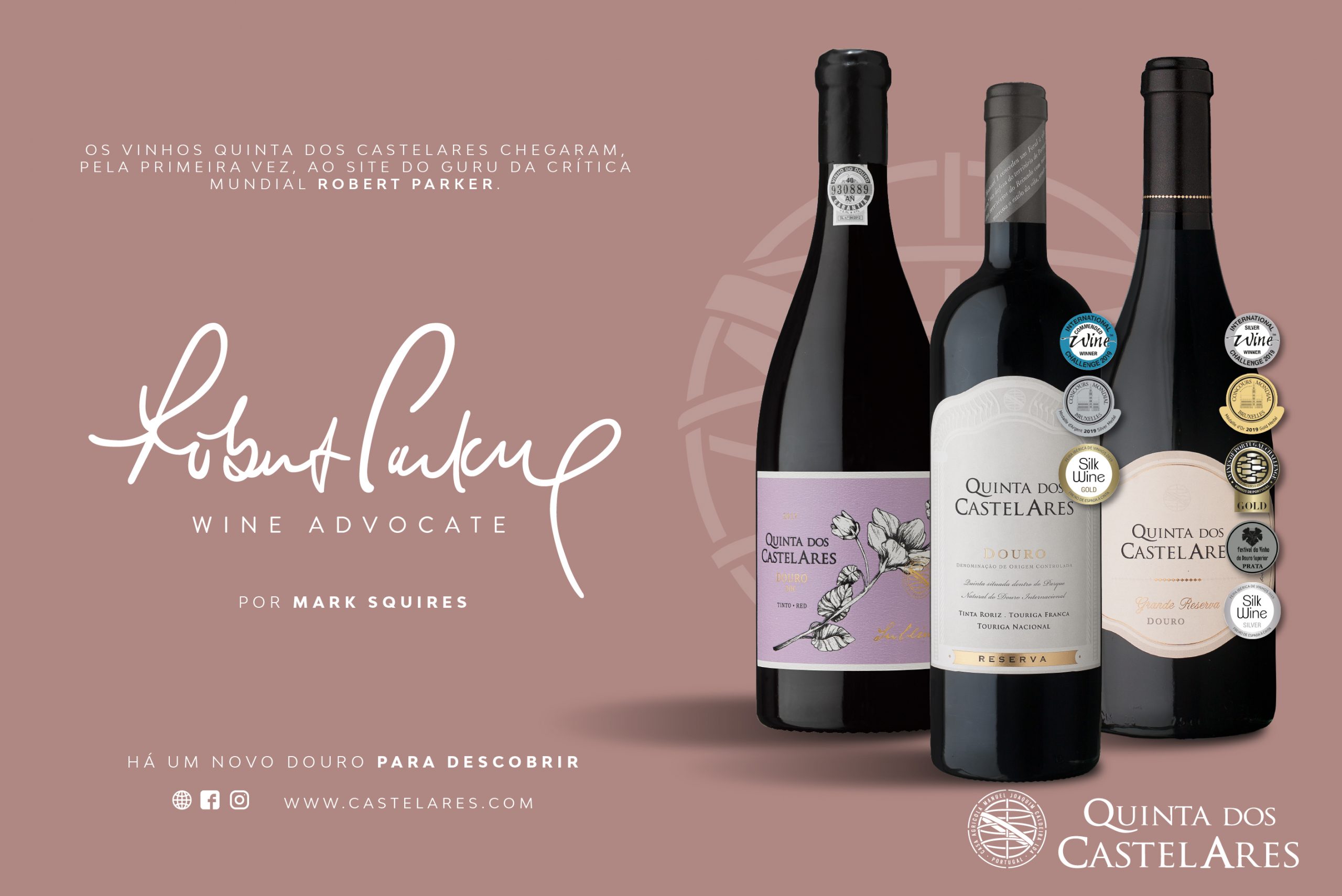 Quinta dos Castelares chega ao guru da critica mundial Robert Parker Wine Advocate